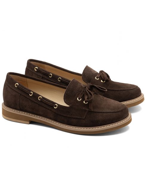 Brązowe mokasyny U205 szerokie